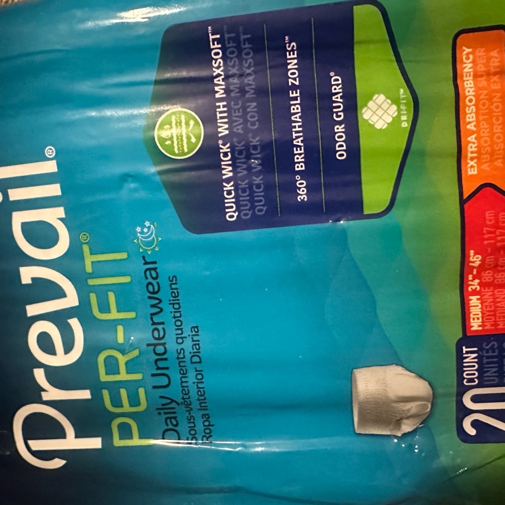 Prevail Daily Protective Underwear  size M